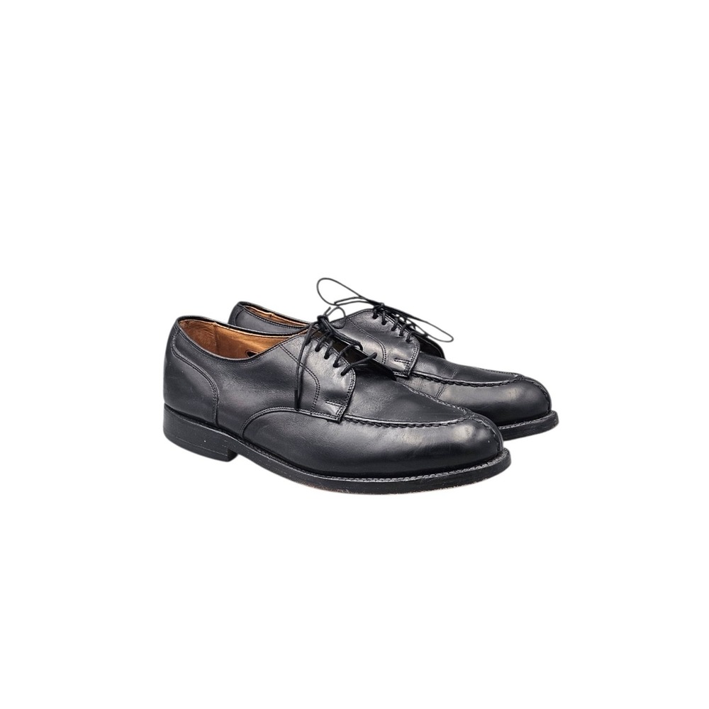 Allen Edmonds Bradley Black Leather Split Toe Oxford Shoes Mens 8.5 EEE Wide